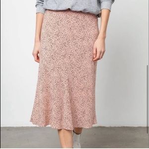 Rails Anya Rose spotted lined MIDI skirt